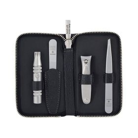DOVO Solingen Dovo Verzorgingsetui Nr. 4 – Neushaartrimmer, Nagelclipper, Pincet & Vijl