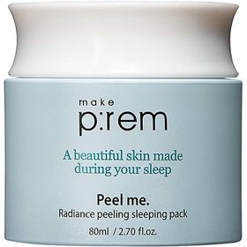 MAKE P:REM Peel Me Radiance Sleeping Pack – gommage PHA doux pour la nuit avec soin hydratant