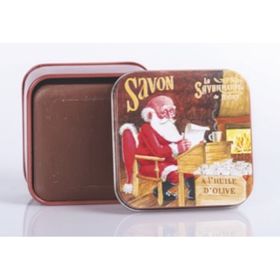 La Savonnerie de Nyons - Metalen doosje met zeep - Kerstmanbrief