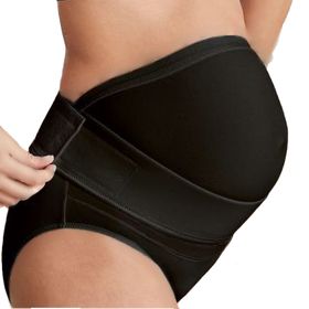 MYSANITY® Ceinture de grossesse avec soutien du ventre, noir