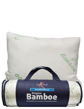 lucovitaal - Kingsize Bamboe Hoofdkussen