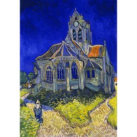 enjoy Puzzel Vincent Van Gogh: Kerk van Auvers-sur-Oise 1000 delen
