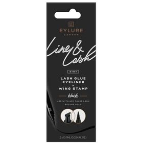 Eylure London - Colle à Cils 3 en 1 Line & Lash - Eye-Liner et Tampon