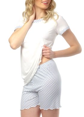 MYSANITY Pyjama court de grossesse, crème