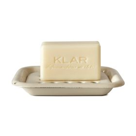 Klar Seifen - Porte-savon transparent en émail, crème