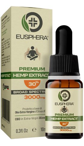 CBD olie 30% - CBD Tegen angst en stress HEMP EXTRACT - Eusphera