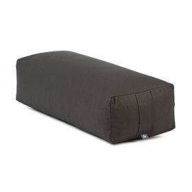 bodhi Salamba (rectangulaire) yoga bolster ECO, coques d'épeautre anthracite