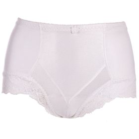 MYSANITY Postnatale corrigerende slip met kanten inzet, wit