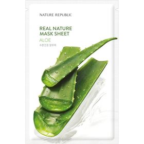 NATURE REPUBLIC Real Nature Aloe Sheet Mask – Kalmerend en hydraterend sheetmasker