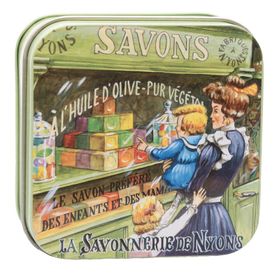 La Savonnerie de Nyons - Metalen doos met zeep - moeder-kind