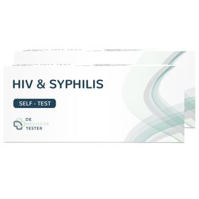 The Tester - HIV- en Syfilis Zelftest 2-pack – Geslachtsziekten Test – Sneltest