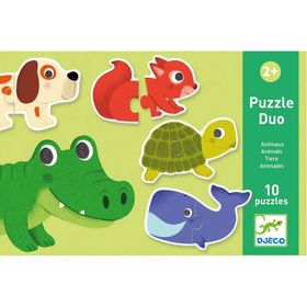 djeco Puzzeldieren 10x2