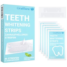 Oralflora Bandes de blanchiment dentaire – Whitening Strips pour des dents plus blanches