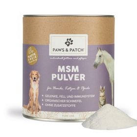 PAWS&PATCH MSM POEDER VOOR HONDEN, KATTEN, PAARDEN