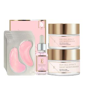 ErthSkin London Coffret Crème EGF + Patchs contour des yeux + Huile visage à la rose