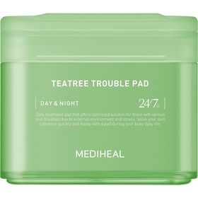 MEDIHEAL Tea Tree Trouble Pad – Disques tonifiants apaisants pour les peaux impures et sensibles