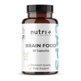 nutri+ Brainfood capsules - met kurkuma, ginkgo en ginseng