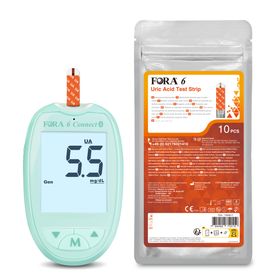 FORA 6 Connect Appareil de Mesure Acide Urique – Édition Spéciale (Vert) - mg/dl - The Tester