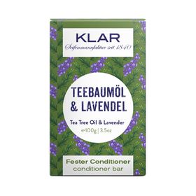 Klar Seifen - Klar's vaste conditioner tea tree olie/lavendel (tegen roos)