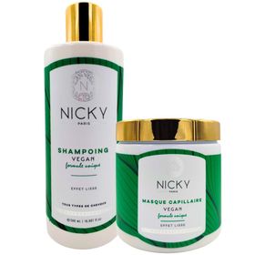 Nicky Paris - Lot de Shampoing et Masque Vegan Formule Unique