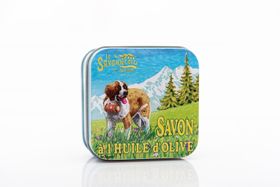 La Savonnerie de Nyons - Metalen doosje met zeep "St. Bernard"