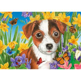 enjoy Puzzel hondenpuppies in de tuin 1000 delen