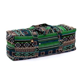 bodhi Collection ETHNO : Sac de Yoga Kit, motifs noir-blanc-vert