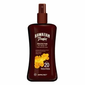 Hawaiian Tropic - Huile Sèche Spray Protectrice SPF 20 - Coconut & Guava