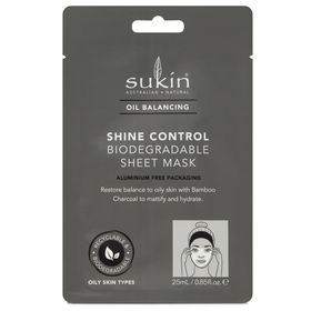 Sukin - Masque en Tissu Biodégradable Shine Control