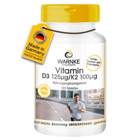 Warnke Vitalstoffe | Vitamine D3 125 µg/K2 100 µg