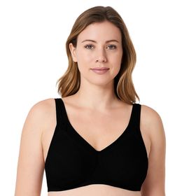 MYSANITY® Soutien-gorge d’allaitement en fibre creuse, bonnet D, noir