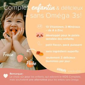 WOWTAMINS Gummies Multivitamines pour Enfants