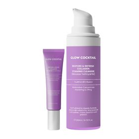 Glow Cocktail Nettoyant réparateur et rafraîchissant + Crème contour des yeux revitalisante