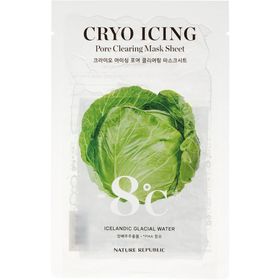NATURE REPUBLIC Cryo Icing Pore Clearing Sheet Mask – Masque en tissu affinant les pores