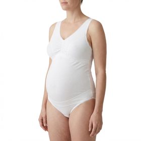 MYSANITY® Zwangerschapstop met buikonsteuning, wit