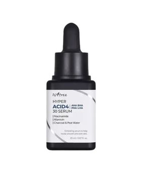 ISNTREE Hyper Acid4 Serum – Exfoliërend gezichtsserum met AHA BHA PHA LHA voor een heldere huid