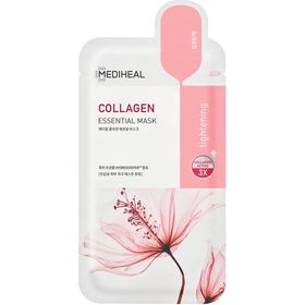 MEDIHEAL Collagen Essential Face Mask – Masque en tissu raffermissant au collagène et aux peptides