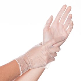 Vinyl handschoenen, poedervrij - Grootte L