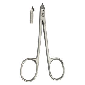 Excellent Solingen Pince à cuticules, lame de 9 mm avec manche en forme de ciseaux