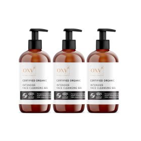 oxy8 Natural Cosmetics INTENSIVE FACE CLEANSING GEL – Gel nettoyant intensif  3 Units