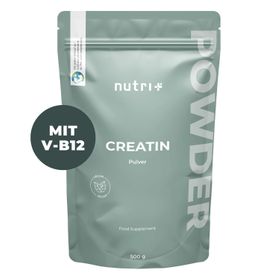 nutri+ Poudre de créatine monohydrate + B12