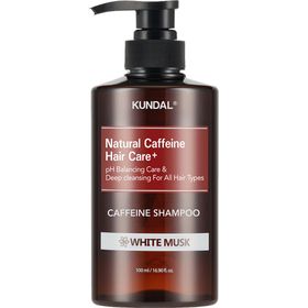 KUNDAL Natural Caffeine Anti-haaruitvalshampoo – White Musk