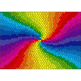 enjoy Puzzle explosion arc-en-ciel en vitrail 1000 pièces