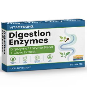 Vitastrong Enzymes digestives - 60 gélules, soutien digestif complet