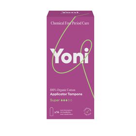 Yoni Applicator Tampons Super - 100% Biologisch katoen