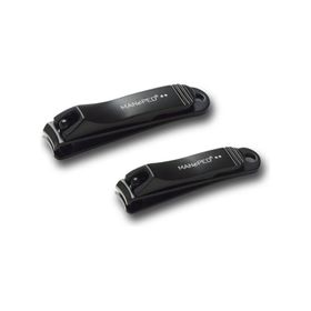 MANePed Ensemble coupe-ongles en acier inoxydable  - Édition noire