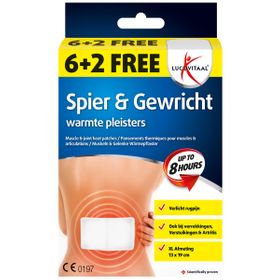 lucovitaal - Spier & Gewricht warmtepleisters (voor rug) (MAXI)