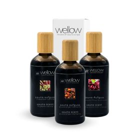 Wellow Sauna-opgieting 3-delige set - Fruitig & Mystiek