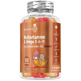 maxmedix Omega 3, 6, 9 + Multivitaminen Gummies voor Kinderen