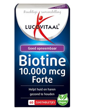 lucovitaal - Biotine 10.000 mcg Forte 60 zuigtabletten